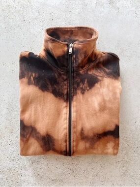 Vintage GUCCI Knit Zip Up Mock Neck Sweater Sweatshirt Track Jacket size S/M